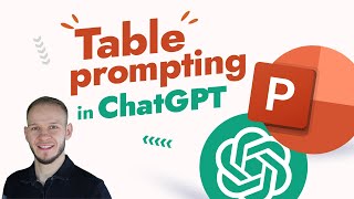 PowerPoint and Chat GPT  Table Prompting for PowerPoint Presentations ✅🔥 [upl. by Haag]