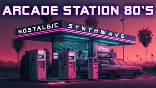 Arcade Station 80s 👾️ Synthwave  Retrowave  Cyberpunk SUPERWAVE 🚗 Vaporwave Music Mix [upl. by Neb]