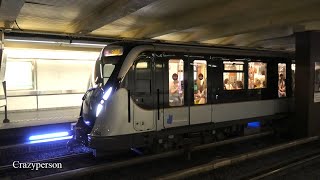 Nieuwe M7 Metro Brussel op Station Montgomery  MIVBSTIB Lijn 1 in 2023 [upl. by Namia584]