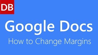 How to Change Margins  Google Docs Tutorial [upl. by Nort]