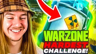 THE SOLO NUKE I DID IT HARDEST WARZONE CHALLENGE [upl. by Innej]