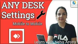 Anydesk Settings How to use anydesk settings  Anydesk mobile to mobile  Enable microphone [upl. by Sirahc]