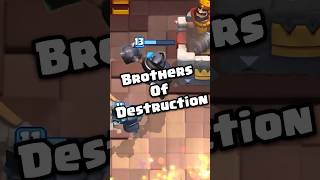 Brother Of Destruction ☠️ clashroyale minipekka megaknight [upl. by Saalocin149]