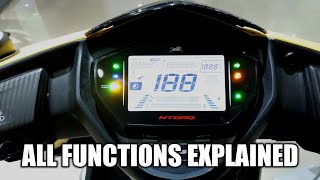 TVS NTORQ 125 ADVANCED DISPLAY ALL FUNCTIONS EXPLAINED [upl. by Purity]