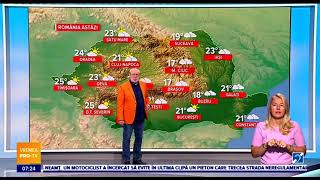 Vremea de astazi 19 Septembrie 2024 Ora 7 [upl. by Yvor]