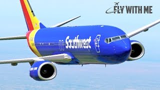 XPlane 11  Southwest Airlines to Little Rock [upl. by Nnek640]