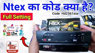 Ntex Box ka Code  Ntex Golden v8 Full HD Best Mpeg4 WiFi Set Top Box  DD Free Dish Setting [upl. by Seldon831]