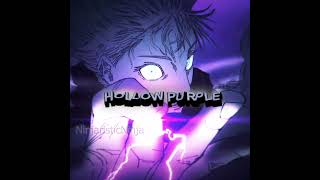 GOJO HOLLOW PURPLE EDIT Jujutsu Kaisen edit shorts Animation NinjaristicNinja ibLqway [upl. by Apostles]