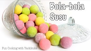 IDE KUE LEBARAN  BolaBola Susu  Milk Balls Cookies [upl. by Yleme]