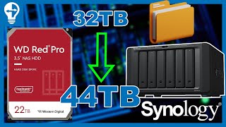 Expand Your Synology NAS Storage Adding a 22TB HDD for a Total of 44TB [upl. by Jackson]