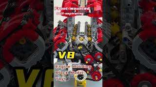 MOC Ferrari V8 Twin Turbocharged Direct Injection Naturally Aspirated Engine enginediyshop [upl. by Beichner]