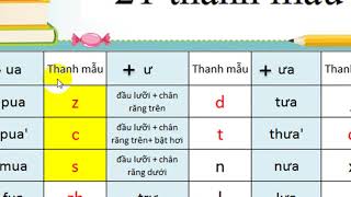 Tất tần tật về 21 thanh mẫu và 36 vận mẫu trong tiếng trung 学汉语：21声母和36韵母 [upl. by Eibbor]