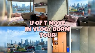 UNIVERSITY OF TORONTO NEW COLLEGE MOVE IN VLOGDORM TOUR [upl. by Jude503]