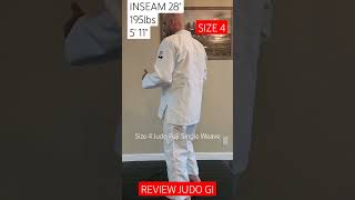 REVIEW FUJI Judo Gi Size 4 Single Weave judo fuji review shorts [upl. by Diann303]