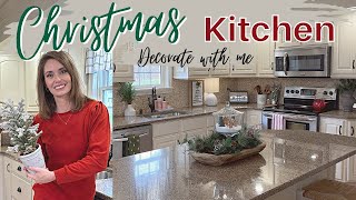 CHRISTMAS KITCHEN DECORATE WITH ME  CHRISTMAS 2022 DECORATING IDEAS [upl. by Erie]