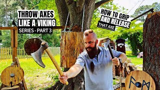 How to grip amp release your axe like a viking axethrowing axe skills vikings tips info [upl. by Coonan933]