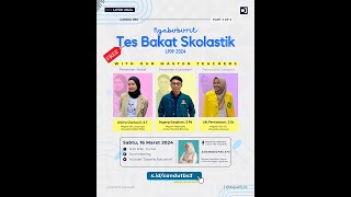 CANDU TBS SERIES3 PEMBAHASAN TES BAKAT SKOLASTIK LPDP TAHAP 1 2024 By Dapatify [upl. by Ayotnahs]