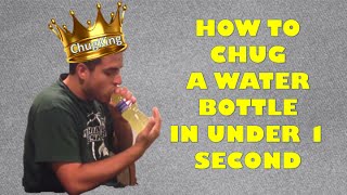 How to Drink a Water Bottle in Under 1 second [upl. by Yecal]