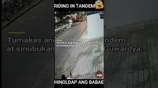 Hinoldap ang Babae ng Riding in Tandem youtubeshorts shorts short vlog vlogger tulfo [upl. by Ahsatak]