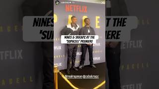 Nines amp Skrapz At The Netflix ‘Supercell’ Premiere Nines Skrapz Shorts [upl. by Dinsdale]