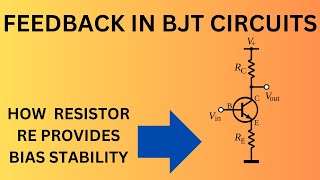 BJT Transistor Circuit Analysis  Negative Feedback [upl. by Sitnik]