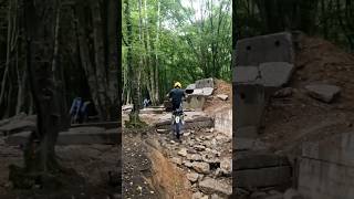 Trials bike riding Poles wood Tony Crowe The rock section trs trials offroad dirtbike s3 [upl. by Gombosi]