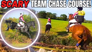 SCARY TEAM CHASE COURSE  HUGE JUMPS AND TERRIFIED GIRLS  VLOG 118 [upl. by Daria]