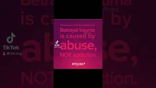 Betrayal Trauma Is Caused By Abuse Not Addiction [upl. by Anitsej646]