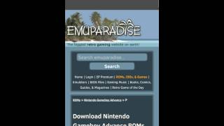 How to get ROMs from emuparadise PC Android [upl. by Miksen]