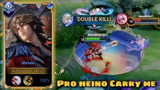 GETTING CARRIED BY PRO HEINO PLAYER PINOYA ALESSIO GAMEPLAY HONOR OF KINGS GRANDMASTER [upl. by Eisor266]