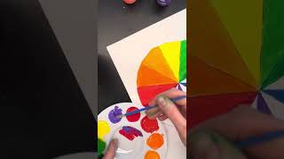 How to mix Primary and Secondary Colors to make Tertiary Colors on the traditional Color Wheel [upl. by Irakuy]