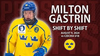 Milton Gastrin vs Czechia U18  Aug 9 2024  Hlinka Gretzky Cup [upl. by Melesa]