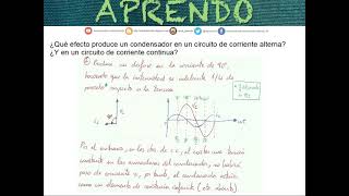 Aprendo  Efectos de un condensador y una autoinducción en un circuito eléctrico  Tecnología [upl. by Allrud]