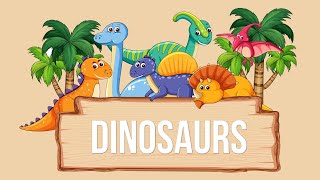 150 Dinosaur Names for Kids  Types Of Dinosaurs  Dinosaurs Vocabulary 🦖🦕 Part 1 [upl. by Baelbeer]