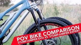 ONTRAIL MTB COMPARISON  Stumpjumper EVO vs EXPERT [upl. by Alfonso56]