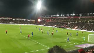 Dominic Solanke chant AFC Bournemouth vs Cardiff [upl. by Inanaup]