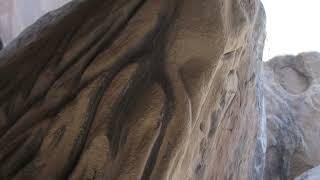 Interesting shapes carved into large boulder at the White Rocks petroglyph site Vandals dailyvlog [upl. by Ddet]