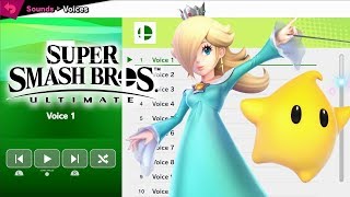 Rosalina amp Luma Voices  Super Smash Bros Ultimate [upl. by Marylin]