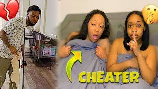 CHEATING WITH THE DOOR LOCKED PRANK ON MY BOYFRIEND HILARIOUS [upl. by Elna]