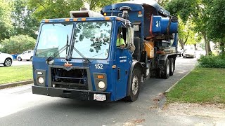 ABC Disposal Service CNG Mack LEU Labrie Expert 2000 Doing Recycling [upl. by Etteraj]