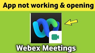 Webex Meetings app not working amp opening Crashing Problem Solved [upl. by Emmery956]