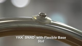 YKK® SNAD® Adhesive Backed Flexible Base Snap Stud [upl. by Somar]