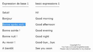 French basic expressions part 1  French For Beginners [upl. by Larrej416]