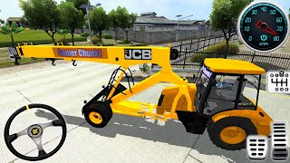 JCB Lifted Crane Highway Vehicles City Driving  Bus Simulator Indonesia  Android Gameplay [upl. by Maisey964]