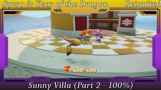 Spyro 3 Year of the Dragon  Sunny Villa Part 2  100 [upl. by Latsirc794]