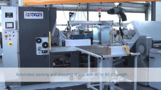 Stahlfolder KH 82P with Recmi HP600F log stacker [upl. by Burkitt]