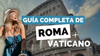 ¿Que hacer en ROMA 🇮🇹 Guía Completa de ROMA  VATICANO 🇻🇦🍕 [upl. by Alisun]