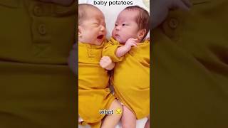 Cute Baby twins crying 🥹🤭 shortsfeed shorts trending baby cute [upl. by Ardni]