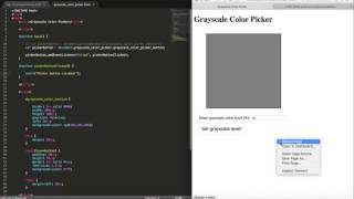 Grayscale Color Picker in JavaScript [upl. by Tiffie]