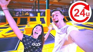 OVERNACHTEN IN TRAMPOLINEPARK  24 UUR CHALLENGE 46 [upl. by Buttaro]